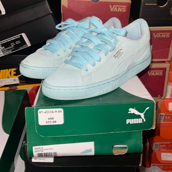 Puma Other - Grade School Puma Suede Clearwater Blue Size 6 Kids